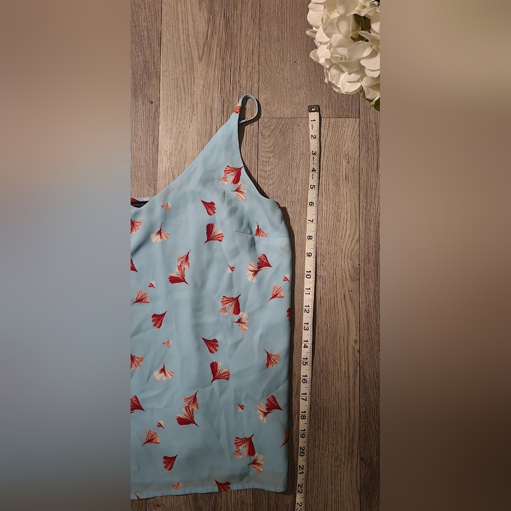 Banana Republic pink tulip sky blue camisol tank, size Medium - Picture 5 of 11
